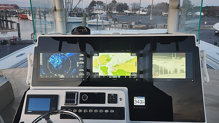 Electronics & Custom Dash Panels: a job by Evolution Marine Electronics