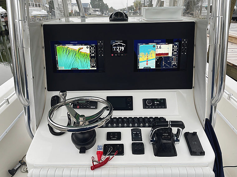 Electronics & Custom Dash Panels: a job by Evolution Marine Electronics