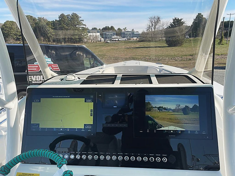 Electronics & Custom Dash Panels: a job by Evolution Marine Electronics