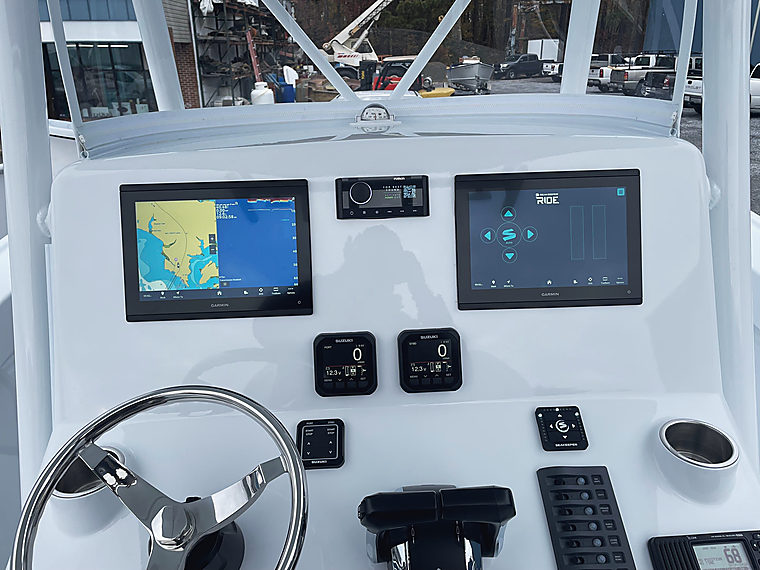 Electronics & Custom Dash Panels: a job by Evolution Marine Electronics