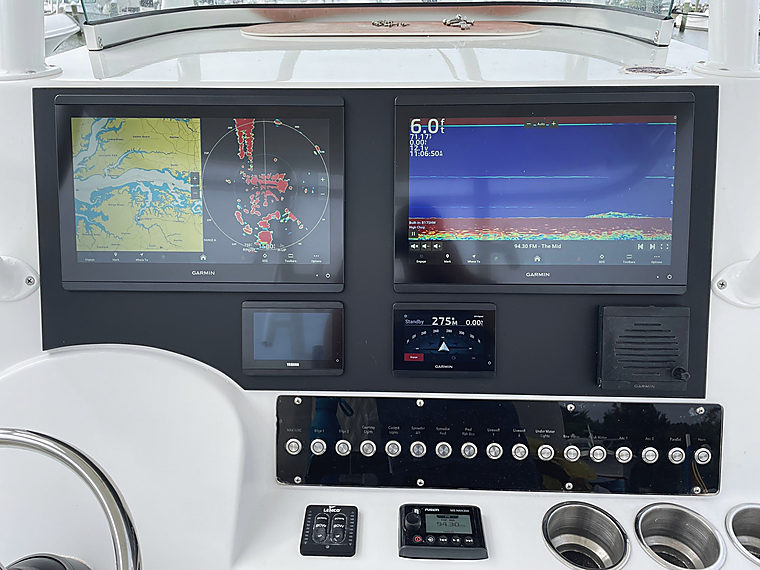 Electronics & Custom Dash Panels: a job by Evolution Marine Electronics
