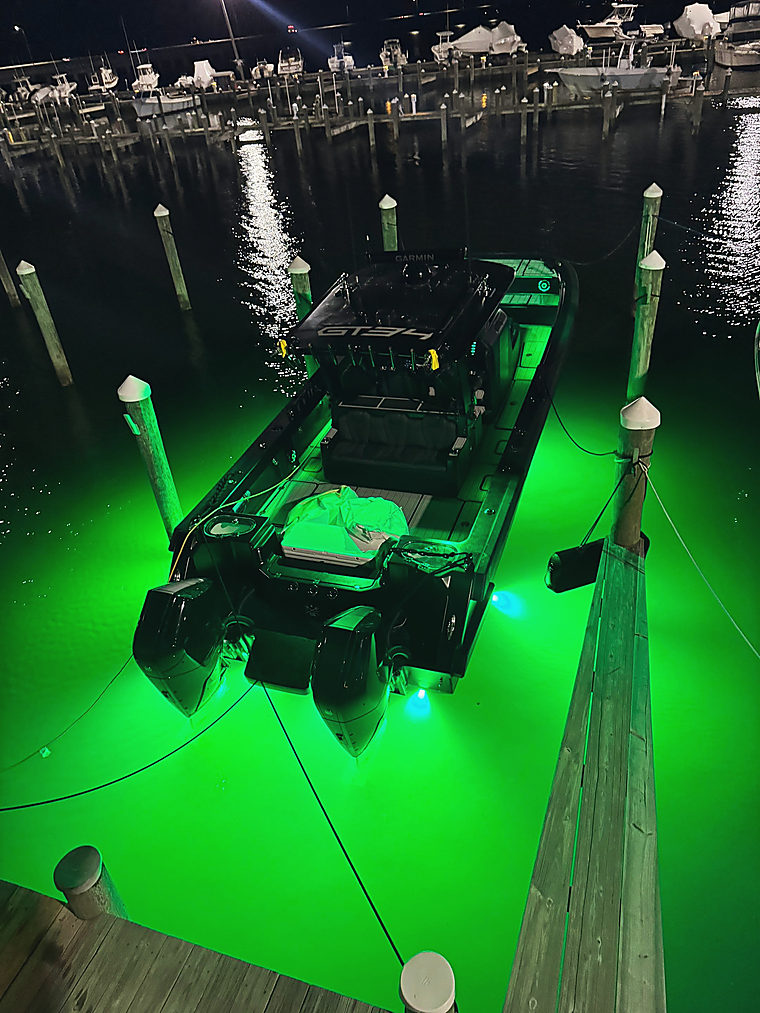 Lighting: a job by Evolution Marine Electronics
