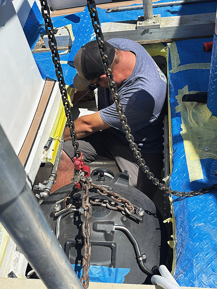 Stabilization: a job by Evolution Marine Electronics