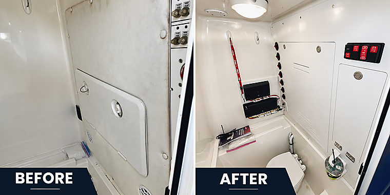 Wiring: a job by Evolution Marine Electronics