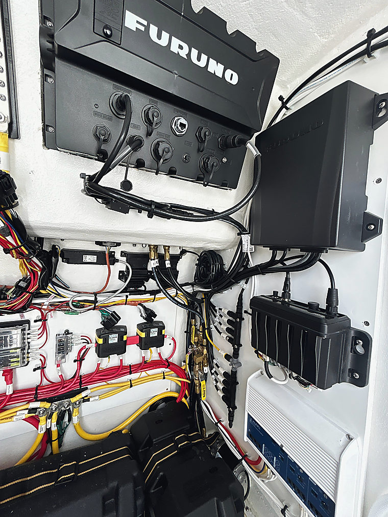 Wiring: a job by Evolution Marine Electronics