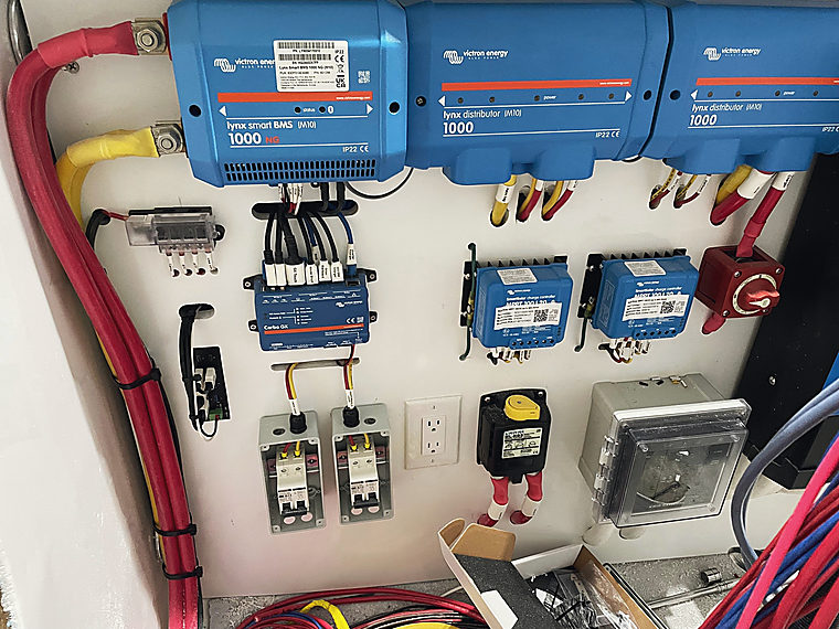Wiring: a job by Evolution Marine Electronics